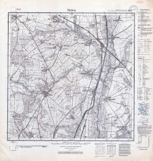 2529 (alte Nr.: 1125) Büchen, Meßtischblatt (4 cm - Karte)