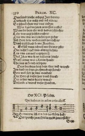 Der XCI. Psalm [bis] Pseaume CXX