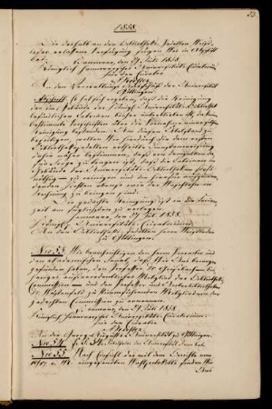 Ernennung des Professors Grisebach zum Vorsitzenden der Bibliothekskommission und des Bibliothekars Wüstenfeld zu deren stimmberechtigten Mitglied.
