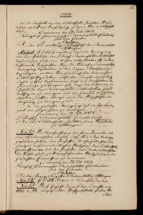 Ernennung des Professors Grisebach zum Vorsitzenden der Bibliothekskommission und des Bibliothekars Wüstenfeld zu deren stimmberechtigten Mitglied.