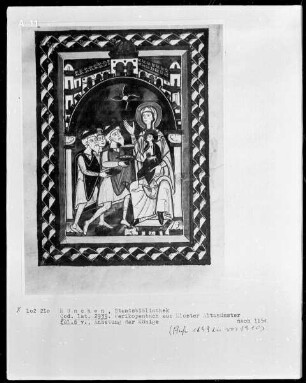 Perikopenbuch aus Kloster Altomünster — Anbetung der Könige, Folio 6verso