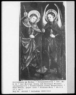 Der Heilige Georg mit dem Erzengel Michael