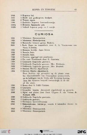 Curiosa (Nr. 1021-1182)
