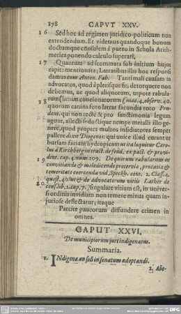 Caput XXVI. De municipiorum iure indigenatus