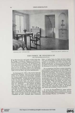 38: Rhythmik im Innenraum : eine vergleichende Betrachtung