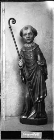 Veringenstadt Pfarrkirche Sankt Nikolaus Langhaus Figur Heiliger Erhard (um 1410)