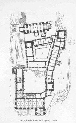 Der päpste Palast zu Avignon, 2. Stock.
