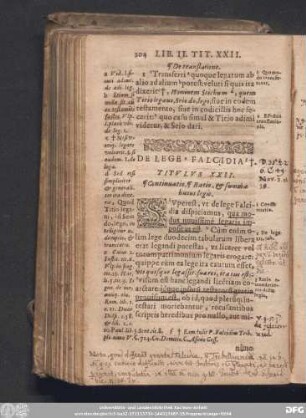 De Lege Falcidia. Titulus XXII.