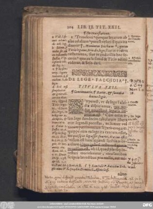 De Lege Falcidia. Titulus XXII.