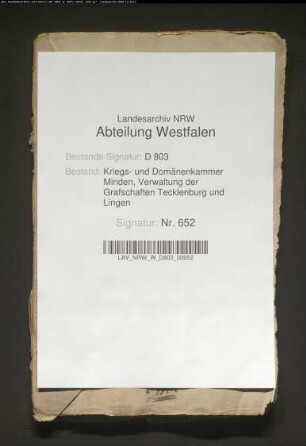 Das Erpenbecks-Kolonat, Vogtei Lengerich