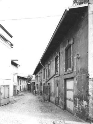 Pirna-Altstadt, Fleischergasse 8. Ehem. Schlachthof (19. Jh.). Hofansicht