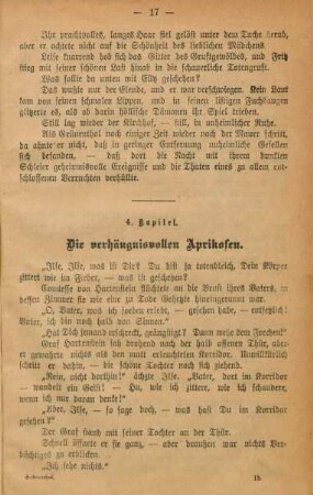 4. Kapitel. Die verhängnisvollen Aprikosen.