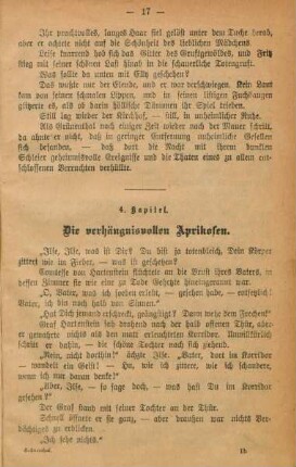 4. Kapitel. Die verhängnisvollen Aprikosen.