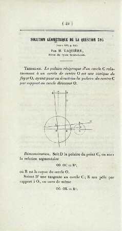 Solution géométrique de la question 393.