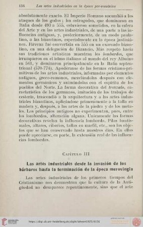 136-146 Capítulo III. Las artes industriales desde la invasión de los bárbaros hasta la terminación de la época merovingia