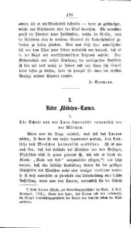 Ueber Mädchen-Turnen