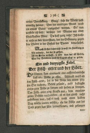 [Ein und dreyzigste Fabel. - Vierzigste Fabel.]