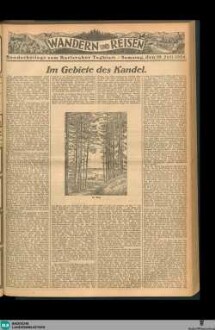 Karlsruher Tagblatt, Wandern und Reisen