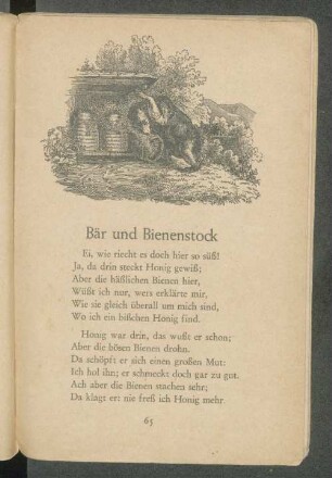 Bär und Bienenstock