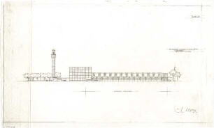 Gsaenger, Gustav; München; Kunstausstellungsgebäude (Glaspalast) - Nordseite (Ansicht)