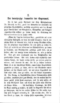 Der barmherzige Samariter der Gegenwart