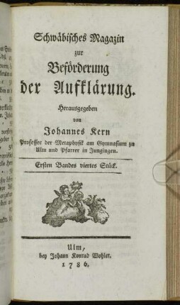 Ersten Bandes viertes Stück.