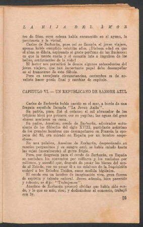 Capítulo VI - Un republicano de sangre azul