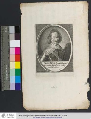 Heinrich Wilhelm Herr von Starenberg, des Röm: Königs Ferd: des 3. Rath vnd Hofmarschalch