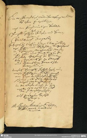 [Faszikel 50: Leichenpredigt auf Friedrich August von Sachsen-Zeitz (geb. 1700, † 17. Febr. 1710)]