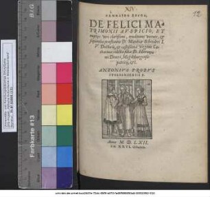 Gamēlion Ergon, de felici matrimonii auspicio, et nuptijs ... Matthiae Schroderi ..., & Catharinae relictae filiae D. Hieronymi Deneri