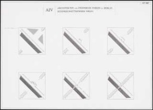Brücke Schinkelwettbewerb 1991: 6 Brückenskizzen