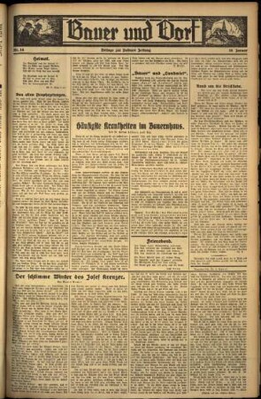 Zweite Ausgabe vom Freitag, den 19. Januar 1934.