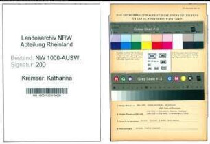 Entnazifizierung Katharina Kremser, geb. 20.06.1920 ()