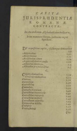 Capita jurisprudentiae