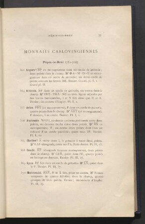 Monnaies carlovingiennes