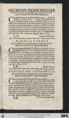 Approbationes.