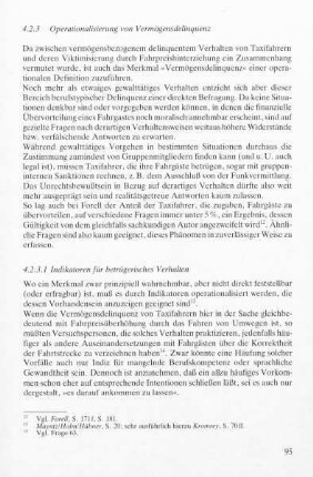 4.2.3.1 Indikatoren für betrügerisches Verhalten