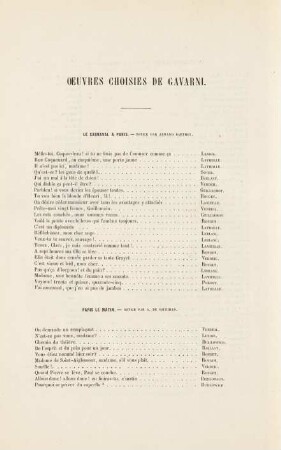 Oeuvres Choisies De Gavarni