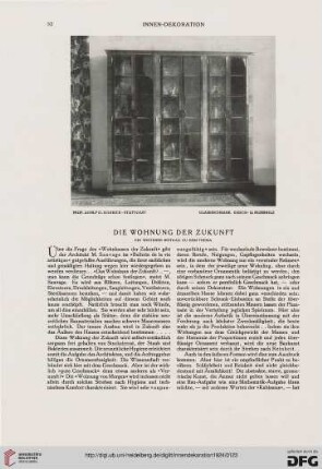 35: Die Wohnung der Zukunft : ein weiterer Beitrag zu dem Thema