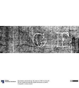 Buchstaben (zweikonturig): GE