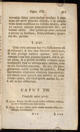 371-381, Caput VIII. Conclusio totius operis.