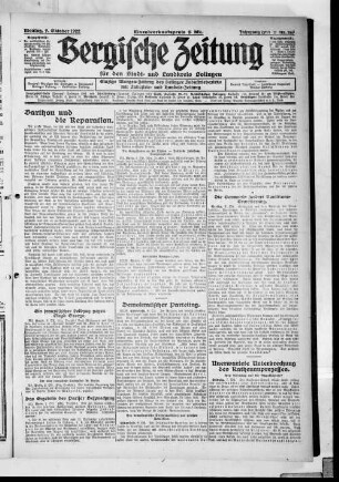 Bergische Zeitung. 1922-1935