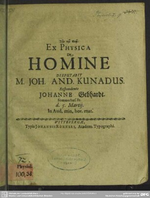 Ex physica de homine