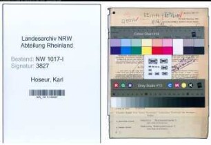 Entnazifizierung Karl Hoseur , geb. 26.09.1896 (Einzelhandelskaufmann)