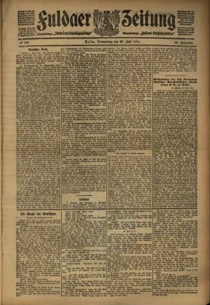 Ausgabe vom Donnerstag, den 20. Juli 1911.