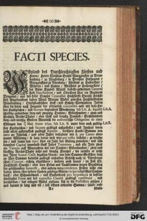 Facti Species