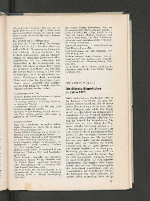 Die Störche Stapelholms im Jahre 1973.