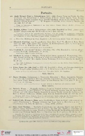 Portraits (Nr. 109-118)