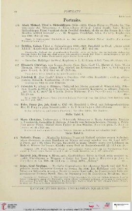 Portraits (Nr. 109-118)