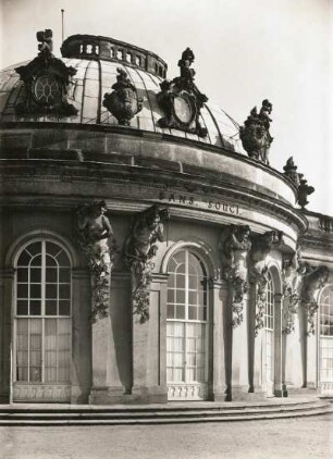 Potsdam. Park von Sanssouci. Schloss Sanssouci (1745-1747, G. W. v. Knobelsdorff)
